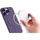 Hurtel Plecione etui MagSafe Woven Case do iPhone 15 - fioletowe 13250461 9145576281277
