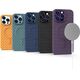 Hurtel Plecione etui MagSafe Woven Case do iPhone 15 - fioletowe 13250461 9145576281277