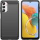 Hurtel Elastyczne etui wzór karbon do Samsung Galaxy M14 Carbon Case - czarne 13250485 9145576281581