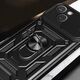 Hurtel Pancerne etui Hybrid Armor Camshield z podstawką i osłoną aparatu do iPhone 15 - czarne 13250641 9145576280744