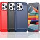 Hurtel Elastyczne etui wzór karbon do iPhone 15 Pro Carbon Case - niebieskie 13250713 9145576279465