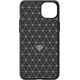 Hurtel Elastyczne etui wzór karbon do iPhone 15 Plus Carbon Case - niebieskie 13250723 9145576279441