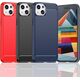 Hurtel Elastyczne etui wzór karbon do iPhone 15 Plus Carbon Case - niebieskie 13250723 9145576279441