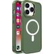 Hurtel Magnetyczne etui z MagSafe Color Matte Case do iPhone 15 Pro Max - zielone 13250902 9145576280225