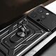 Hurtel Pancerne etui z podstawką i osłoną aparatu do iPhone 15 Pro Hybrid Armor Camshield - niebieskie 13251182 9145576280812