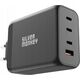 Ładowarka Silver Monkey Ładowarka GaN Silver Monkey SMA153 200W 3xUSB-C PD USB-A QC 3.0 - czarna 13252023 5900779359628
