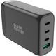 Ładowarka Silver Monkey Ładowarka GaN Silver Monkey SMA151 130W 3xUSB-C PD USB-A QC 3.0 z odłączanym kablem zasilającym - czarna 13252028 5900779359215