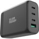 Ładowarka Silver Monkey Ładowarka GaN Silver Monkey SMA151 130W 3xUSB-C PD USB-A QC 3.0 z odłączanym kablem zasilającym - czarna 13252028 5900779359215