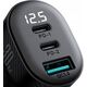 Ładowarka Joyroom Ładowarka samochodowa Joyroom JR-CCD04 30W 2x USB-C USB-A z wyświetlaczem - czarna 13252045 6941237112019