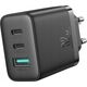 Ładowarka Joyroom Szybka ładowarka Joyroom JR-TCF10 2x USB-C USB-A 32W - czarna 13252047 6941237111807