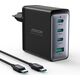 Ładowarka Joyroom Ładowarka GaN Joyroom JR-TCG04EU 100W 3x USB-C USB-A + kabel USB-C / USB-C 100W - czarna 13252051 6941237100368