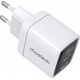 Ładowarka Choetech Ładowarka sieciowa GaN Choetech PD6051 2x USB-C PD 35W z wyświetlaczem - biała 13252090 6932112106117