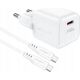 Ładowarka Acefast Ładowarka sieciowa Acefast A77 Mini PD 30W GaN + kabel USB-C - biała 13252127 6974316282853
