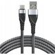 Kabel USB EverActive USB-A - USB-C 2 m Szary (CBB-2CG) 13256132 5903205773968