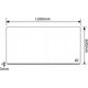 Podkładka NanoRS Podkładka/mata na biurko NanoRS RS173, 1200x600x3mm, czarna 13259222 5902211131526
