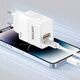 Ładowarka Unitek Unitek Ładowarka sieciowa, 1x USB-A, 1x USB-C, QC, PC 3.0, 20W, biała 13267681 4894160052896