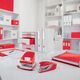 Zszywacz Leitz Zszywacz mini NeXXt WOW 10ark red 13274265 4002432135486