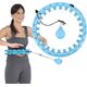 HMS Zestaw hula hop z wypustkami i obciążnikiem HMS hhw01 niebieskie + pas wyszczuplający br163 czerwony 13283027 5907695552775