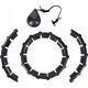 HMS HHW11 PLUS SIZE HULA HOP BLACK Z WYPUSTKAMI I OBCIĄŻNIKIEM HMS 13283029 5907695553512