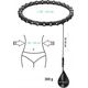 HMS HHW11 PLUS SIZE HULA HOP BLACK Z WYPUSTKAMI I OBCIĄŻNIKIEM HMS 13283029 5907695553512