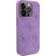 Guess Guess GUHCP15LP4EPMU iPhone 15 Pro 6.1" fioletowy/light purple hardcase Leather 4G Stamped 13295048 3666339150464