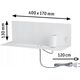 Kinkiet Paulmann Oprawa ścienna DEVARA E27 max.1x40W USB C 230V biały mat /metal 13295350 4000870967744