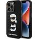 Karl Lagerfeld Karl Lagerfeld KLHCP15LSDHKCNK iPhone 15 Pro 6.1" czarny/black Silicone Karl&Choupette Head 13297835 3666339164812