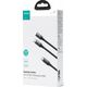 Kabel USB Joyroom USB-C - USB-C + Lightning 1.5 m Czarny (JYR886) 13299185 6941237100757