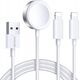 Joyroom Kabel 3w1 Joyroom S-IW007 USB-A / ładowarka magnetyczna, USB-A, Lightning 1.2m biały 13299188 6956116771294