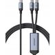 Kabel USB Joyroom USB-C - 2x USB-C 1.5 m Czarny (JYR887) 13299191 6941237100764