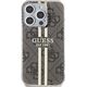 Guess Guess GUHCP15LH4PSEGW iPhone 15 Pro 6.1" brązowy/brown hardcase IML 4G Gold Stripe 13300729 3666339222840