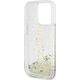 Guess Guess GUHCP15LLFCSEGT iPhone 15 Pro 6.1" transparent hardcase Liquid Glitter Gold Stripes 13300731 3666339223960