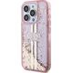 Guess Guess GUHCP15LLFCSEGP iPhone 15 Pro 6.1" różowy/pink hardcase Liquid Glitter Gold Stripes 13300735 3666339223687