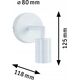 Kinkiet Paulmann Kinkiet ścienny RAVI E27 max.60W IP44 230V biały matowy / metal 13305888 4000870711385