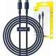 Kabel USB Baseus USB-C - USB-C 2 m Niebieski (P10319800321-04) 13307585 6932172655532