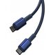 Kabel USB Baseus USB-C - USB-C 1 m Niebieski (BSU4879) 13307866 6932172655594