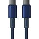 Kabel USB Baseus USB-C - USB-C 1 m Niebieski (BSU4879) 13307866 6932172655594