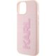 Karl Lagerfeld Oryginalne Etui KARL LAGERFELD Hardcase KLHCP15S3DMBKCP do iPhone 15 (3D Logo Glitter / różowy) 13318923 3666339166472