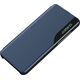 Hurtel Etui Eco Leather View Case do Samsung S24 Ultra z klapką - niebieskie 13319700 9145576284278