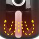 Frytkownica beztłuszczowa Emerio Emerio Heißluftfritteuse, Smart Fryer, 3L,schwarz,Cool touch 13333665 7333282006181