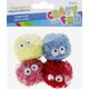 Craft with Fun OZDOBA DEK POMPON Z OCZAMI 4SZT 5CM MIX 12/144 13336635 5904335885798