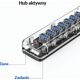 HUB USB Orico Orico Aktywny hub 7*USB-A 5Gbps przezroczysty 13337086 6954301193265