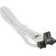 SeaSonic Seasonic 12VHPWR PCIe adapter cable, 90 angled (white, 75cm) 13337308 4711173878124