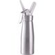 Art SATURATOR DO BITEJ ŚMIETANY- QUICK CREAM WHIPPER KA-01 A SREBRNY 0,5 LITRA NA NABOJE N2O 13338636 5906721172550