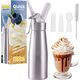 Art SATURATOR DO BITEJ ŚMIETANY- QUICK CREAM WHIPPER KA-01 A SREBRNY 0,5 LITRA NA NABOJE N2O 13338636 5906721172550