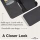 Coach Coach Folio Signature C Case - Etui 2w1 z klapką iPhone 15 Pro (Charcoal) 13341945 840171734041