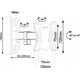 Maclean Uchwyt do telewizora lub monitora Maclean, max. VESA 100x100, 13-32", 30kg, czarny, MC-416 13342381 5902211134039