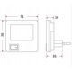 Lampka wtykowa do gniazdka Rum-Lux Lampka kwadrat LED biała LN-03 LED 13401412 5905003006279