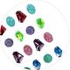 Craft with Fun OZDOBA DEK KRYSZT SPRZYL 16SZT SZLACH CF 12/144 13401791 5908275177128