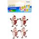 Craft with Fun OZDOBA BN NAKLEJKI MIKOLAJEK HARM 4SZT CF 12/144 13401796 5908275175681